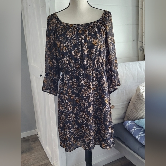 Maurices Square Neck Floral Dress Size XL - Picture 4 of 9